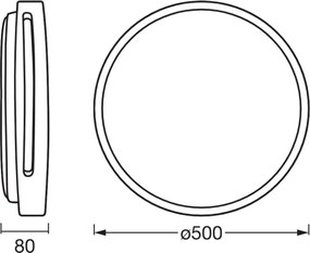 Osram - plafoniera dimmerabile a LED ORBIS WOODBURRY LED/36W/230V diam. 50 cm