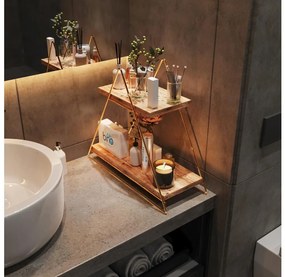 Organizzatore per scaffali 35x40 cm oro