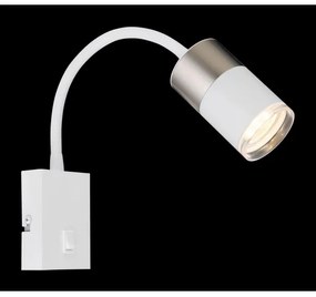 Globo 57851W - Faretto da parete BRISBON 1xGU10/25W/230V bianco/cromo