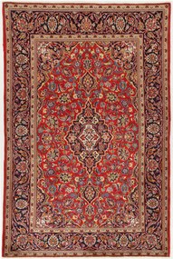 Kashan Tappeto 210x140 (Iran) Annodato A Mano