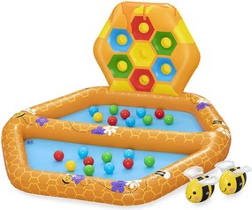 Bestway Piscina Gonfiabile Bambini Api con Palle 127x119x61 cm +12 Mesi Giardino 52639