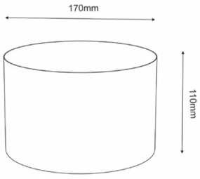 Vaso da fiori 11x17 cm nero