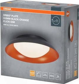 Osram - Plafoniera LED dimmerabile ORBIS PLATE LED/19W/230V Ø31 cm arancione/nero