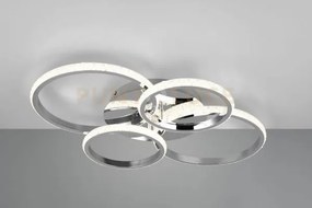 Cires plafoniera led 27w 3400lm, 4000k cromata con diffusore effet...