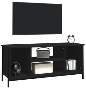 Mobile porta tv nero 102x35x45 cm in legno multistrato