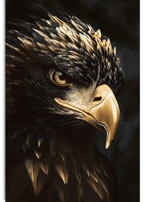 Quadro su tela – Aquila nero-oro