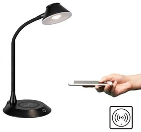 JUST LIGHT. 14414-18-LED Lampada da tavolo dimmerabile con ricarica PUCKI LED/4,5W/230V nera