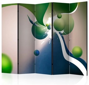 Paravento  Geometric explosion II [Room Dividers]  Colore Bianco, Dimensioni e Misure 225x172