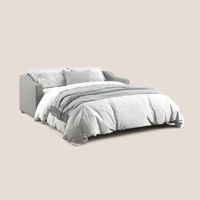 Amber divano letto matrimoniale in tessuto smacchiabile T05 grigio