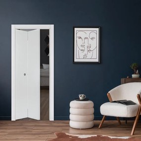 Porta pieghevole a libro simmetrica RANK bianco L 70 x H 210 cm sinistra