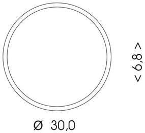 Ecolite WMAT300-15W/CR - Plafoniera LED MARTIN LED/15W/230V IP65 nero