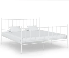 Giroletto bianco in metallo 180x200 cm