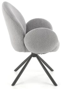 Sedia da pranzo KIVA, 1 pezzo, grigia