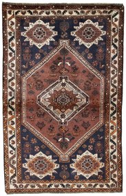 Shiraz Tappeto 160 x 100 Rosso (Iran) Annodato A Mano