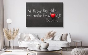 Quadro su tela – Citazione di Buddha