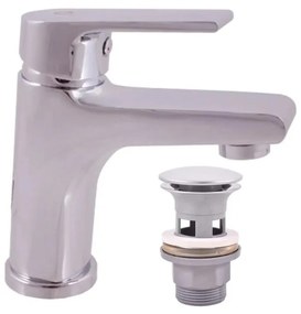 RAV Slezák CO127.0 - Miscelatore per lavabo + piletta COLORADO 14,3 cm cromo lucido