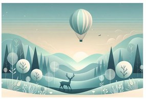 Quadro su tela – Cervo sotto il pallone