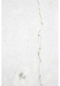 Tavolino da salotto rotondo bianco/dorato con piano in marmo ø 70 cm Timpa – White Label