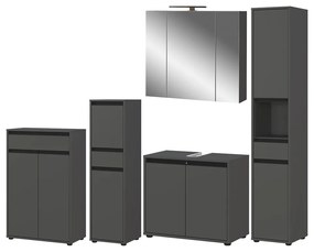 Set da bagno color antracite Lemont - Germania