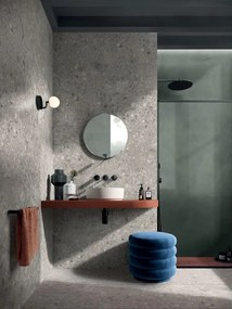 Piastrella da rivestimento interno ed esterno in gres porcellanato 120 x 280 cm rettificato cenere satinato Futura R10 traffico medio forte (pei 3/5) Sp. 6 mm 3.36 mq