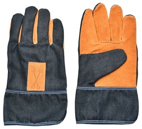 Guanti da giardinaggio blu-arancio Denim - Esschert Design