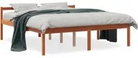 Letto per Anziani Marrone Cera 150x200cm Legno Massello di Pinocod mxl 111465