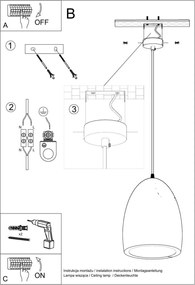 Lampada a Sospensione BUKANO E27 in Ceramica Bianca