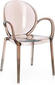 Sedia da esterno marrone chiaro in plastica Camilla – Bizzotto