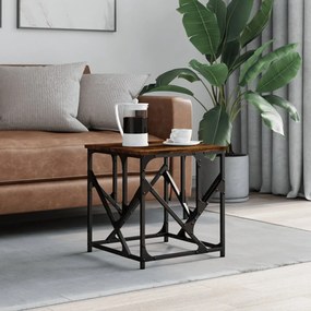 Tavolino Da Salotto Rovere Fumo 45x45x47,5 Cm Legno Multistrato /