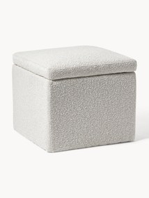 Pouf contenitore in bouclé Winou