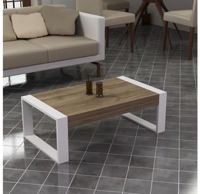 Tavolino RETRO 40x90 cm bianco/marrone