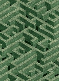 Josephine Munsey Tapete Labyrinth - Green