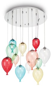 Sospensione Moderna Clown Metallo Multicolor 12 Luci G9 3W 3000K Luce Calda