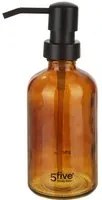 Dispenser sapone in vetro ambrato 250 ml
