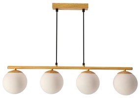 Lampadario a sospensione con filo CARRINE 4xE14/40W/230V marrone