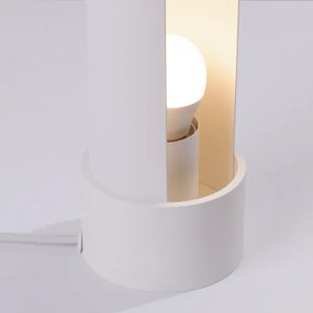 Sollux SL.1675 - Lampada da tavolo FLASH 1xE27/15W/230V bianco