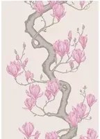 Cole & Son Carta da parati Magnolia Tree - Parchment and Soft Fuchsia