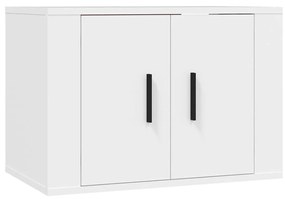 Set Mobili Porta TV 3 pz Bianco in Legno Multistrato