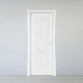 Porta interna a battente Twin in MDF laccato colore bianco, L 60 x H 210 cm, apertura a sinistra