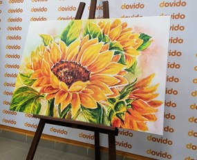 Stampa su tela – Splendido girasole