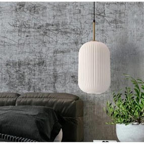Lampadario a cavo CRESTO 1xE27/40W/230V bianco/oro