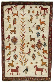 Gabbeh Tappeto persiano 190 x 120 Beige (Iran) Annodato A Mano