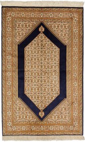 Cashmere Silk Tappeto 150x100 Beige (Indian) Annodato A Mano