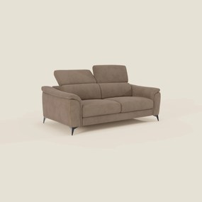 Arcos Divano 3 posti - piedini alti e poggiatesta reclinabili in microfibra impermeabile T11 marrone