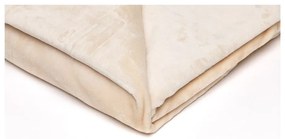 Coperta in micropile beige chiaro , 150 x 200 cm - My House