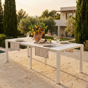 ARIZONA - consolle da giardino in alluminio allungabile