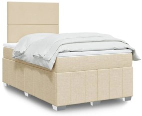 Giroletto A Molle Con Materasso Crema 120x200 Cm İn Tessuto /