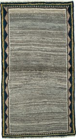 Gabbeh Tappeto 160 x 90 Nero (Iran) Annodato A Mano