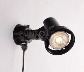 Proiettore led grubb nero 1 luce attacco e27 7w 510lm 4000k con pic...