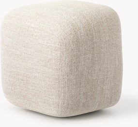 Pouf alto in bouclé Wolke